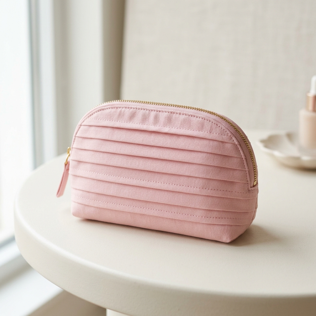 arlloy closed pleated pouch